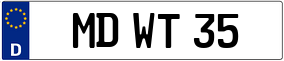 Trailer License Plate